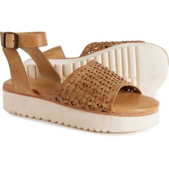 Bed Stu Brisa Leather Platform Sandals, NWT - Picture 1 of 9